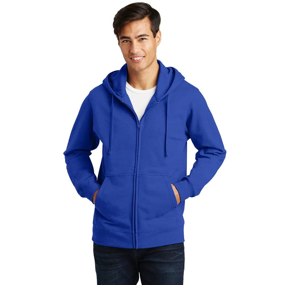 Port & Company Fan Favorite Fleece Full-Zip Hooded Sweatshirt Decorated