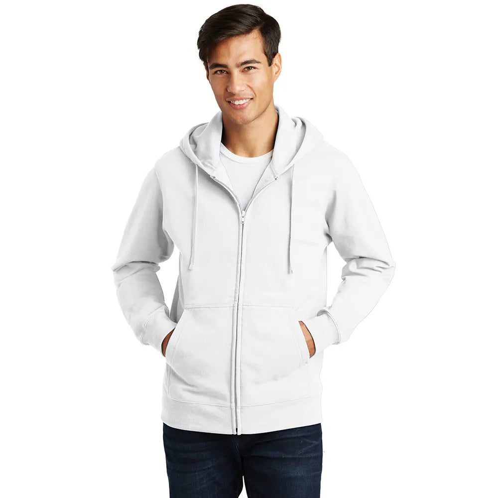 Port & Company Fan Favorite Fleece Full-Zip Hooded Sweatshirt Decorated