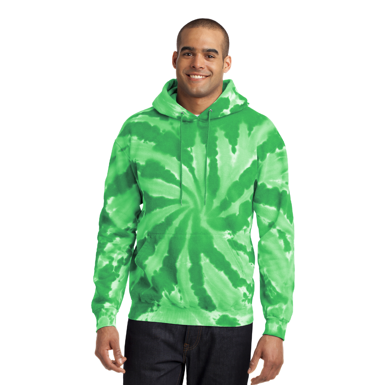 Port & Company Tie-Dye Pullover Hooded Sweatshirt Decorated