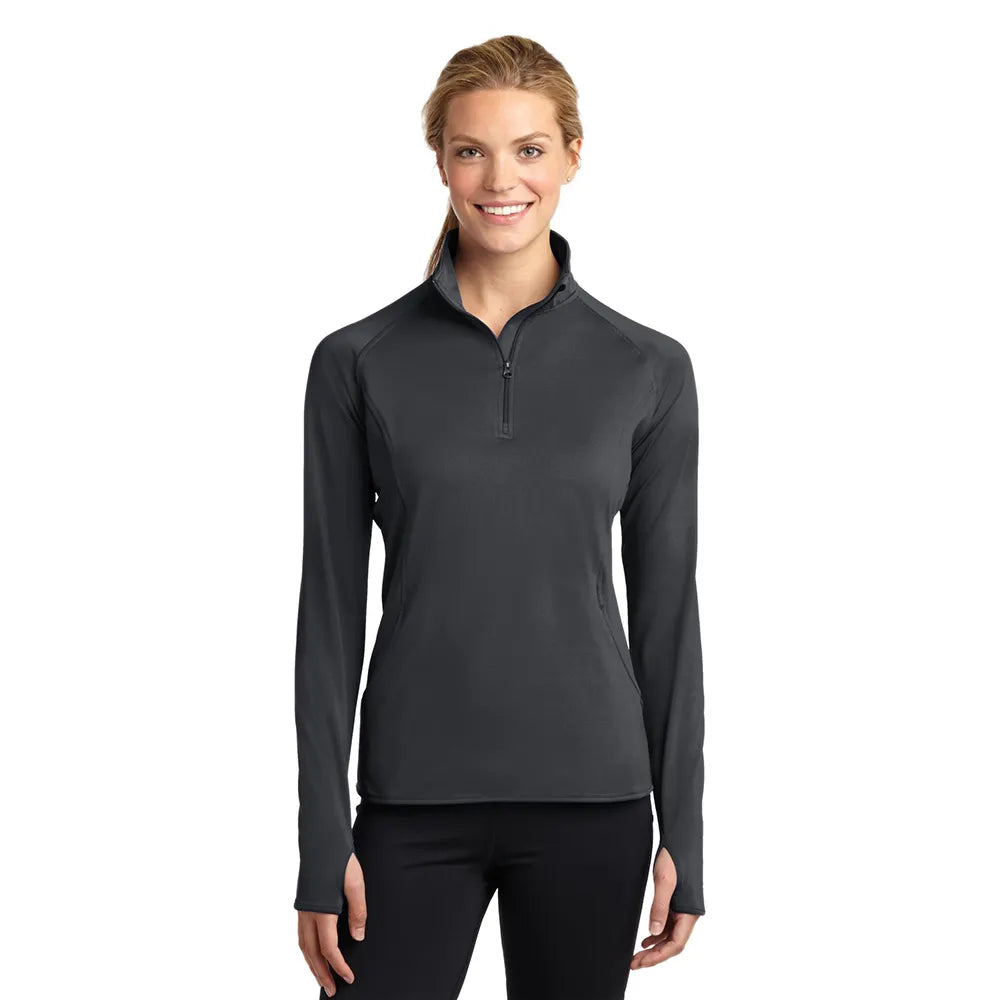 Sport-Tek Women's Sport-Wick Stretch 1/4-Zip Pullover Decorated