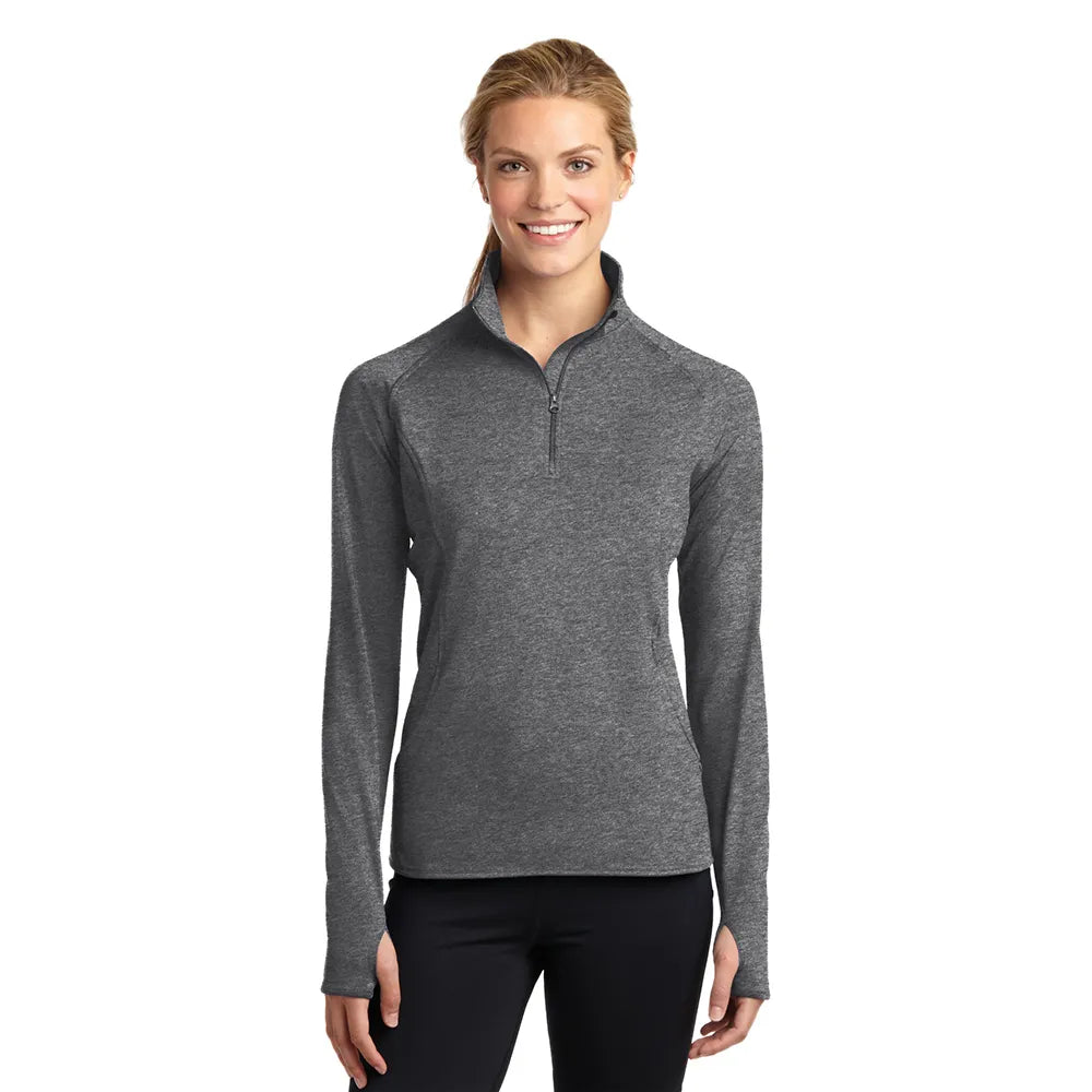 Sport-Tek Women's Sport-Wick Stretch 1/4-Zip Pullover Decorated