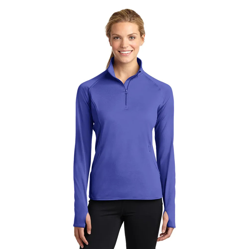 Sport-Tek Women's Sport-Wick Stretch 1/4-Zip Pullover Decorated