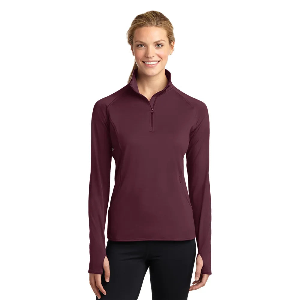 Sport-Tek Women's Sport-Wick Stretch 1/4-Zip Pullover Decorated