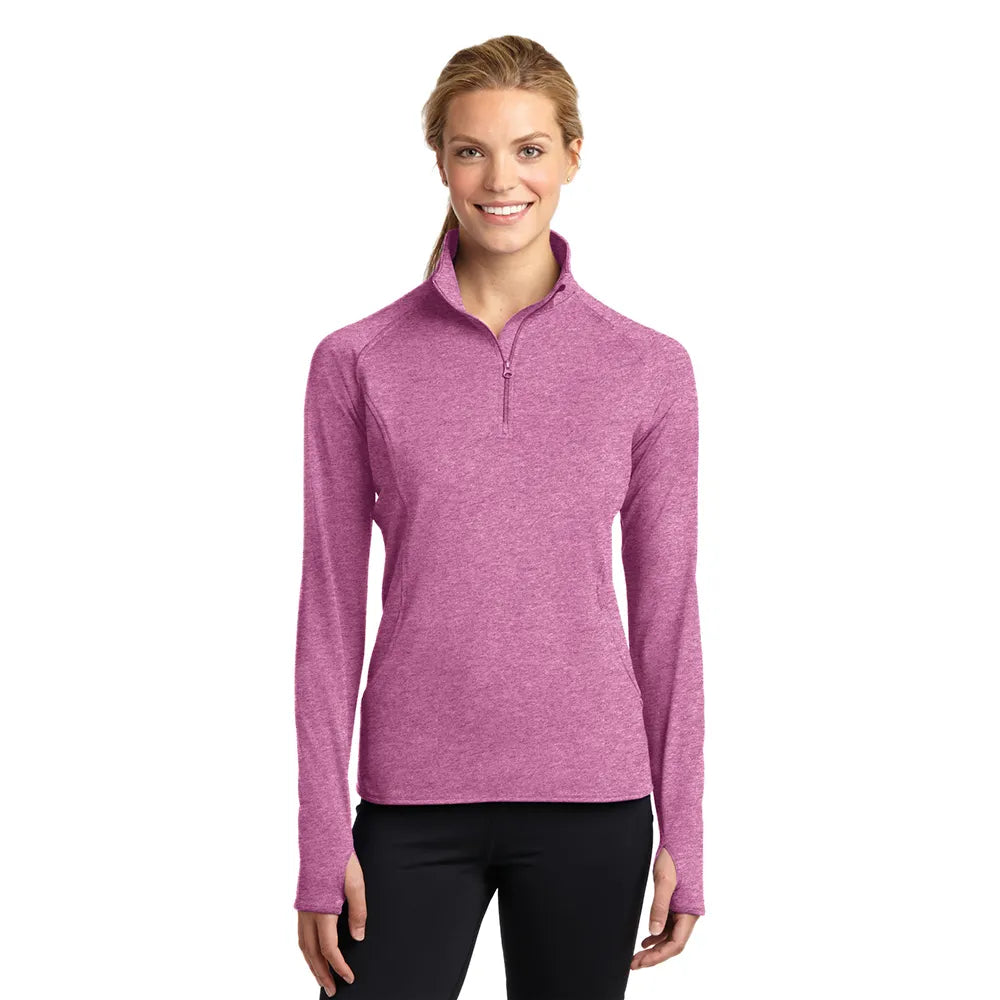 Sport-Tek Women's Sport-Wick Stretch 1/4-Zip Pullover Decorated