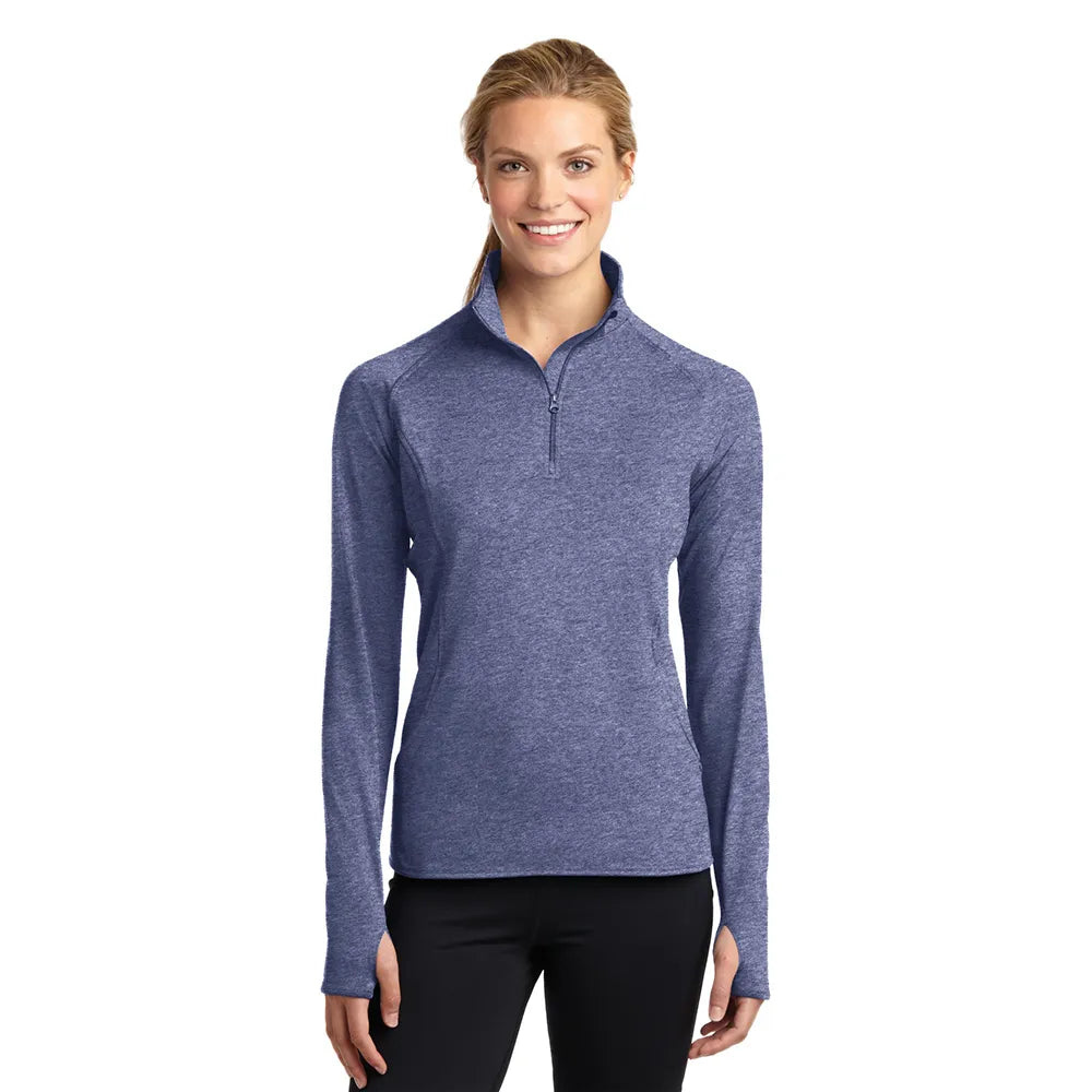 Sport-Tek Women's Sport-Wick Stretch 1/4-Zip Pullover Decorated