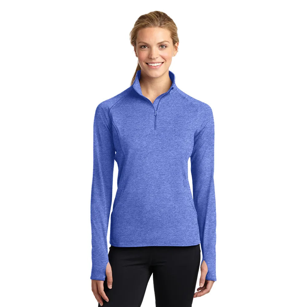 Sport-Tek Women's Sport-Wick Stretch 1/4-Zip Pullover Decorated