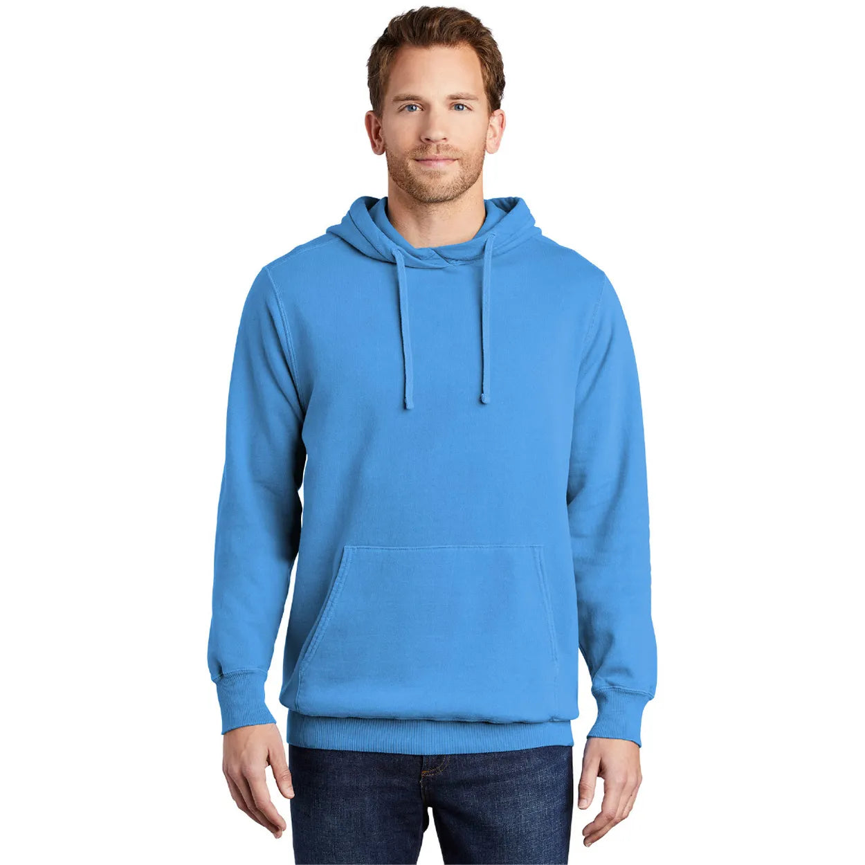 Port & Company Beach Wash Garment-Dyed Pullover Hooded Sweatshirt Decorated