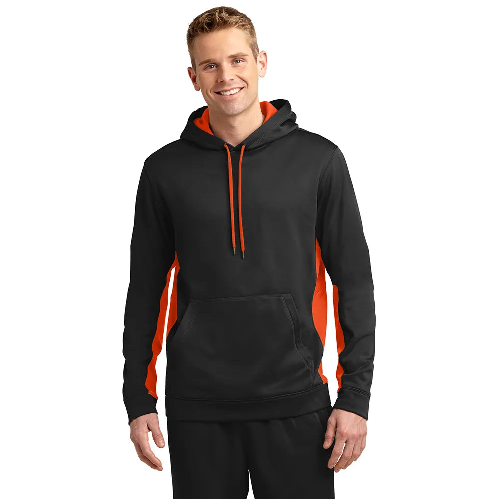 Sport-Tek Sport-Wick Fleece Colorblock Hooded Pullover Decorated