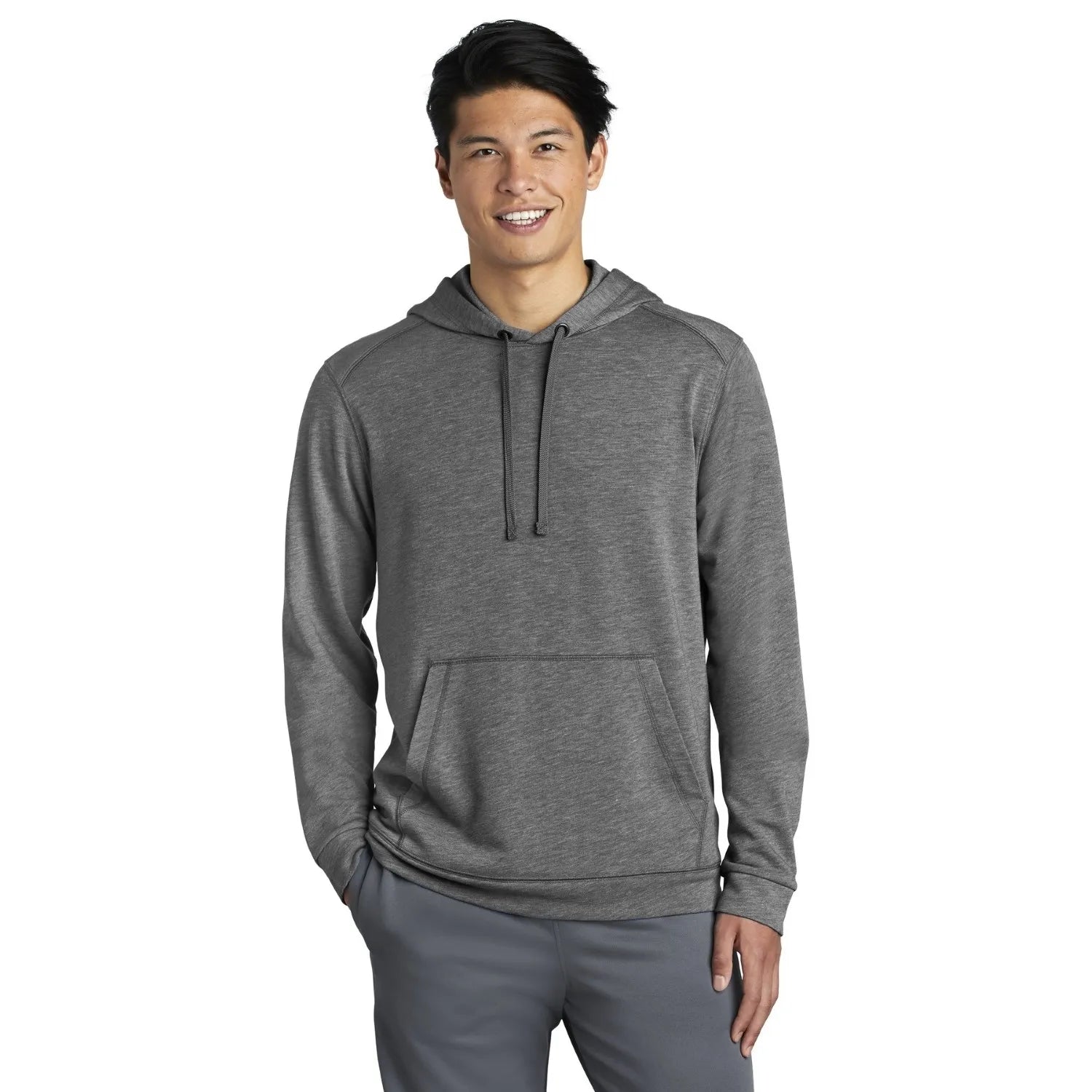 Sport-Tek PosiCharge Tri-Blend Wicking Fleece Hooded Pullover Decorated