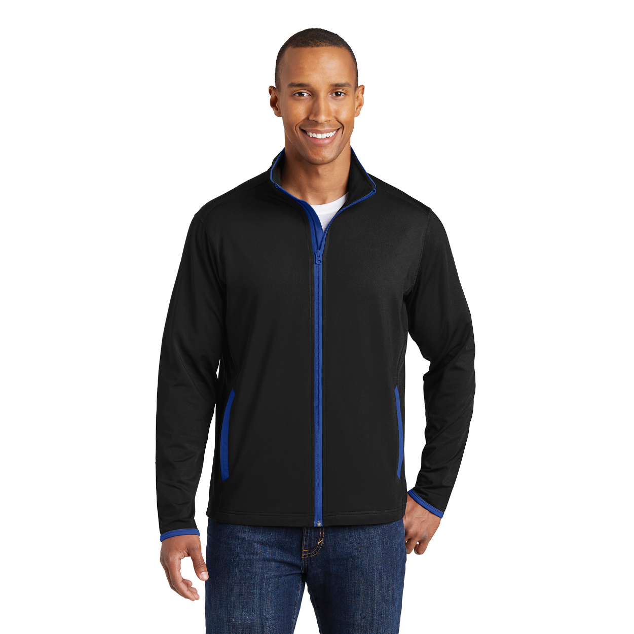 Sport-Tek Sport-Wick Stretch Contrast Full-Zip Jacket Decorated