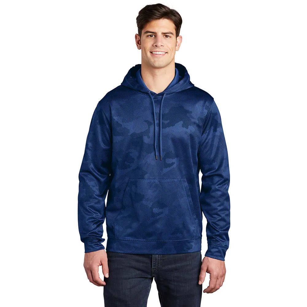 Sport-Tek Sport-Wick CamoHex Fleece Hooded Pullover Decorated