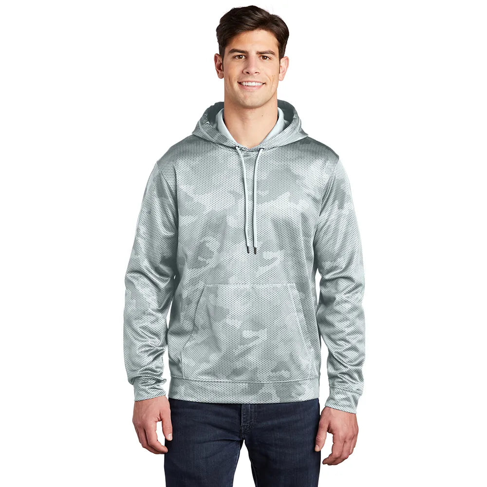Sport-Tek Sport-Wick CamoHex Fleece Hooded Pullover Decorated