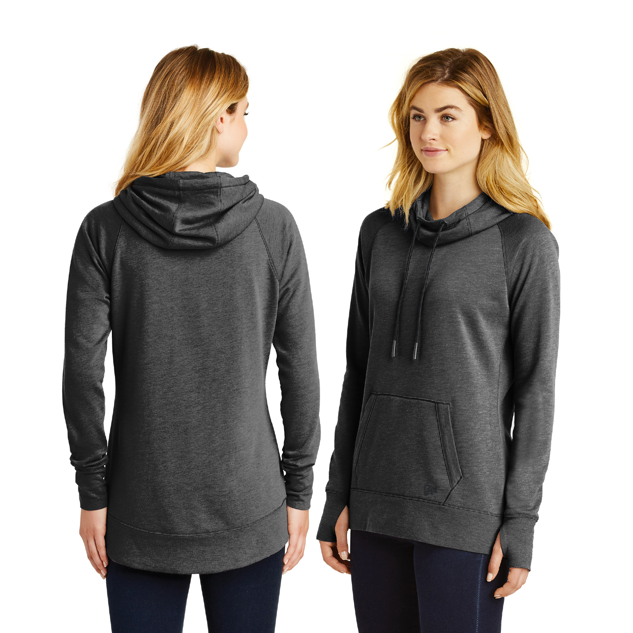 New Era Women's Tri-Blend Fleece Pullover Hoodie Decorated