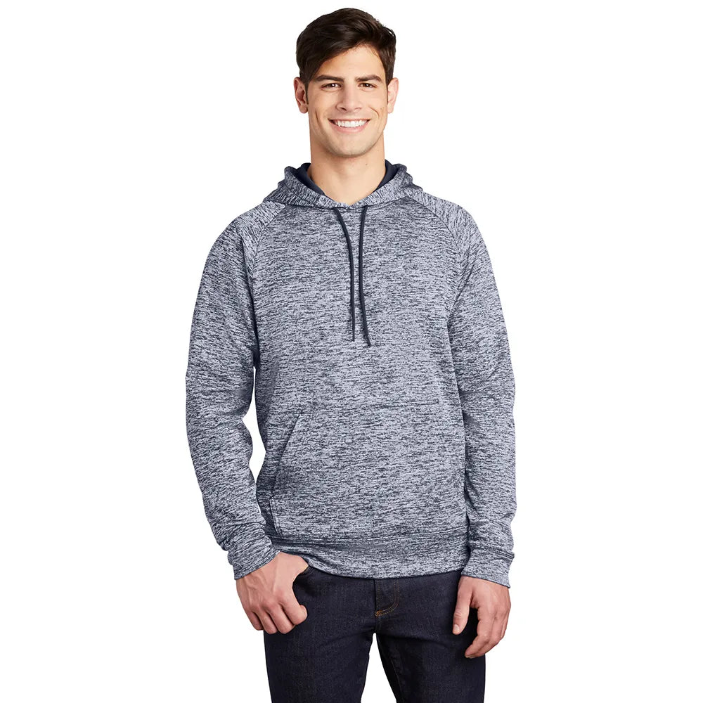 Sport-Tek PosiCharge Electric Heather Fleece Hooded Pullover Decorated