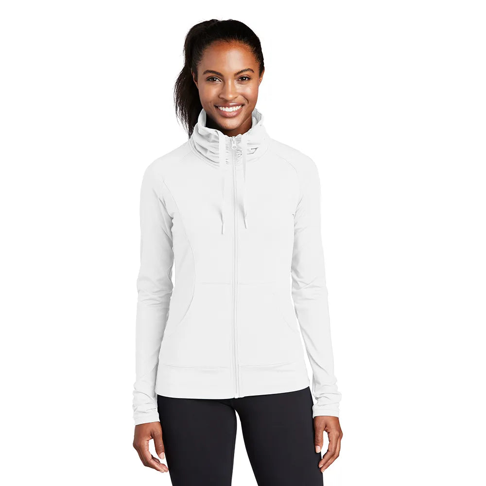 Sport-Tek Women's Sport-Wick Stretch Full-Zip Jacket Decorated