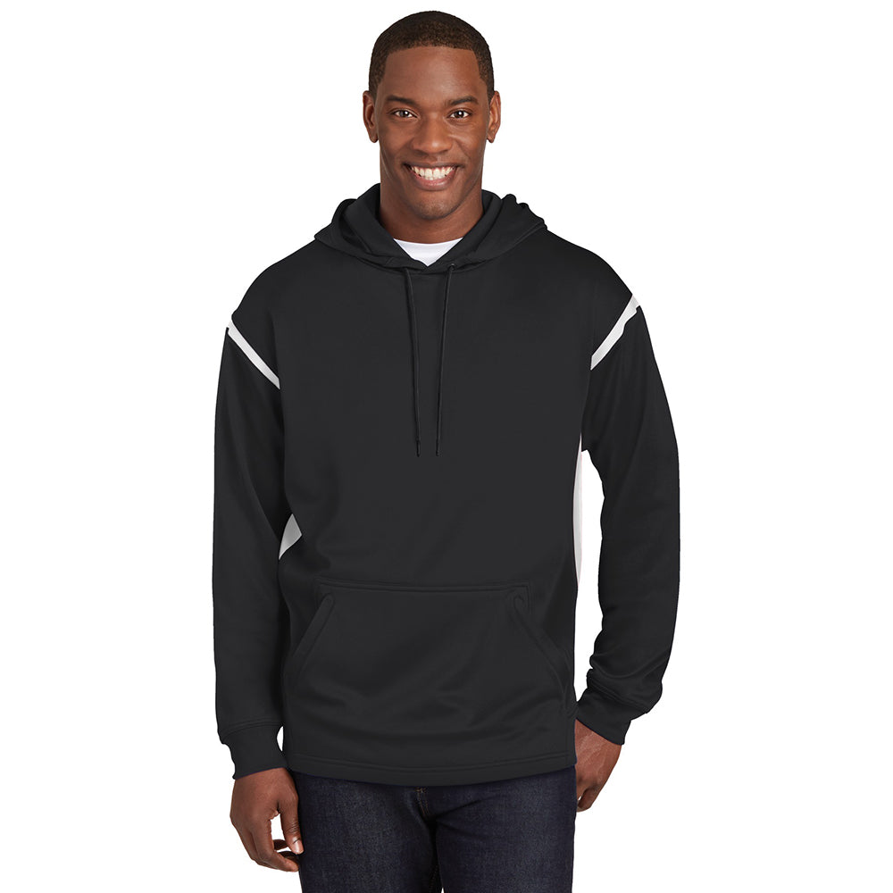Sport-Tek Tech Fleece Colorblock Hooded Sweatshirt Decorated