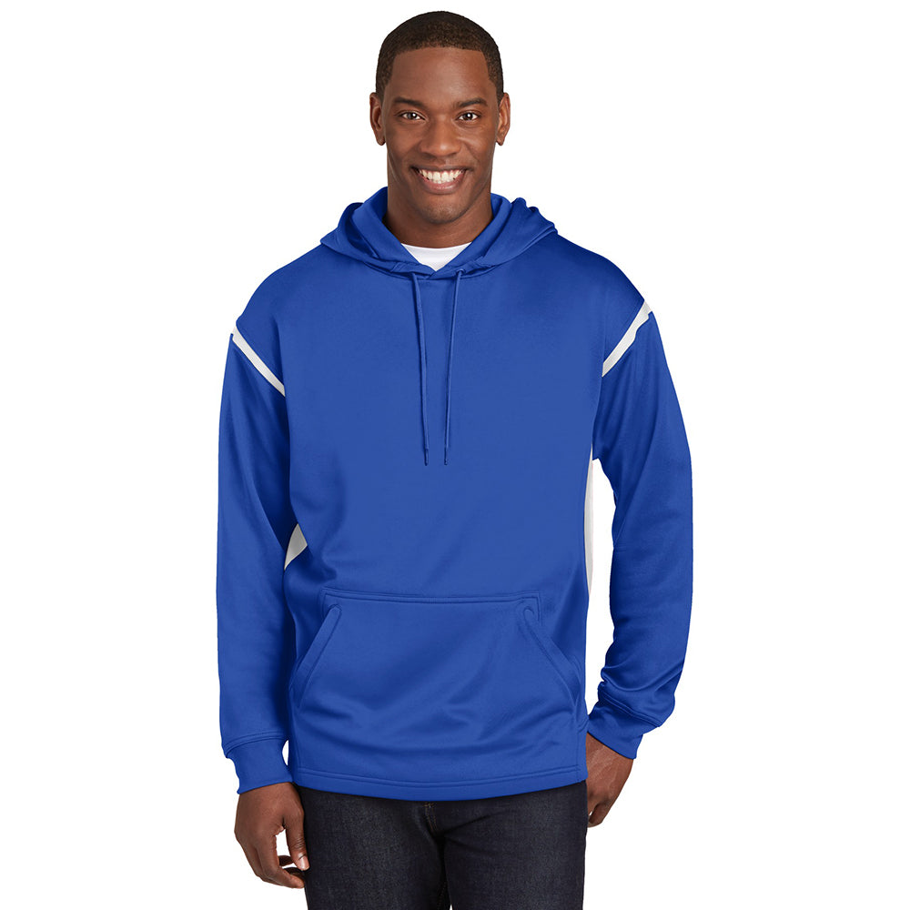Sport-Tek Tech Fleece Colorblock Hooded Sweatshirt Decorated