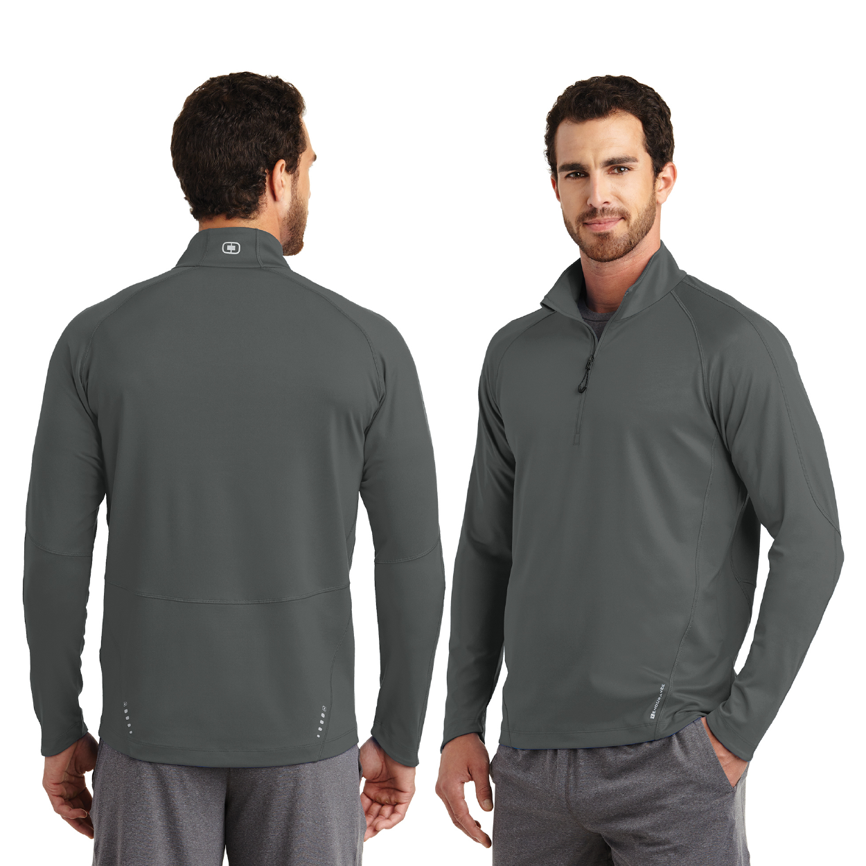 OGIO Radius 1/4-Zip Decorated - Electric Blue