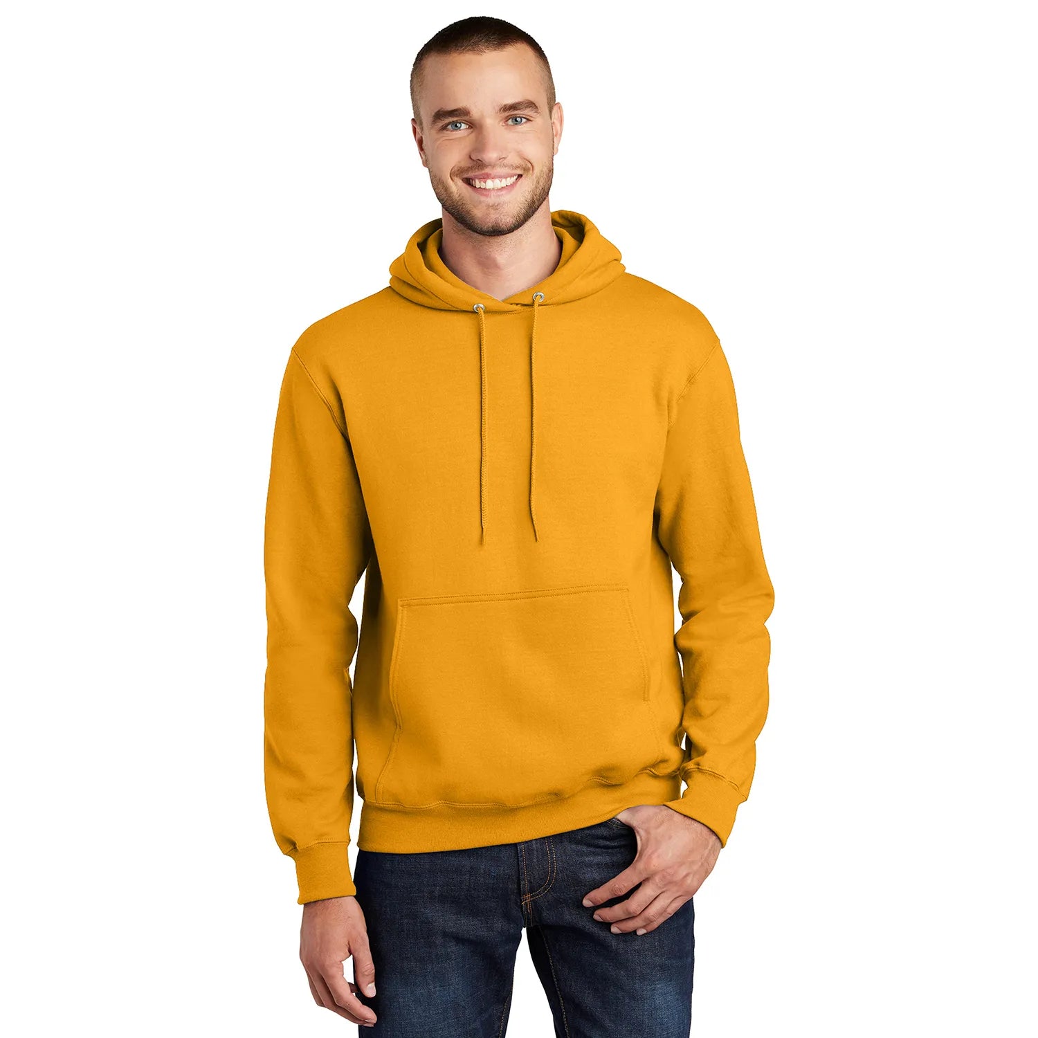 Port & Company Essential Fleece Pullover Hooded Sweatshirt Decorated - Gold