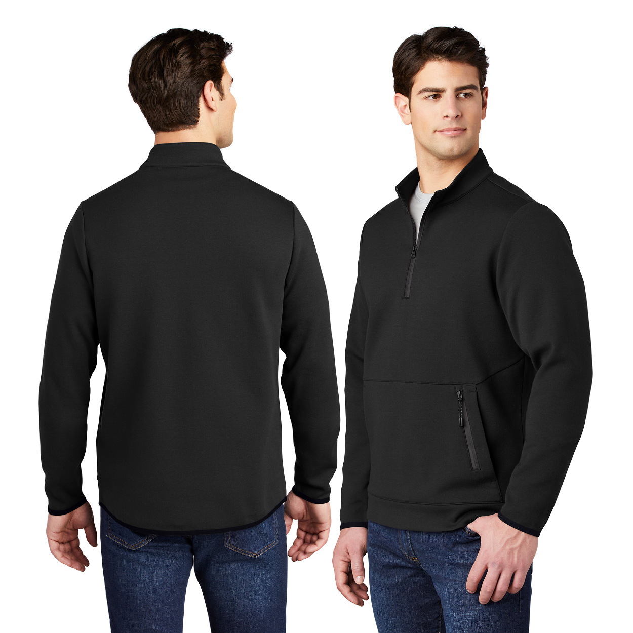 Sport-Tek Triumph 1/4-Zip Pullover Decorated - Black Heather