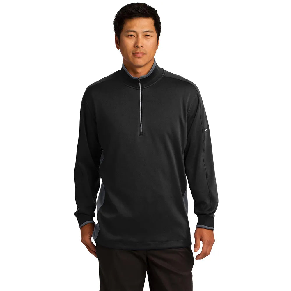 Nike Dri-FIT 1/2-Zip Cover-Up Embroidered - Game Royal Blue/Black/White (PMS 2758C)