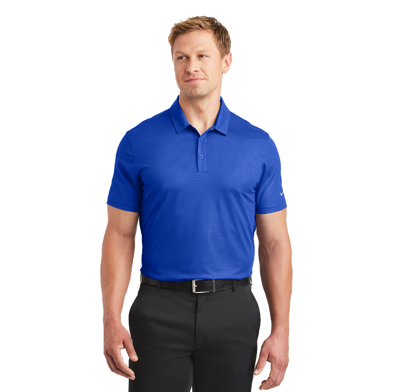Nike Dri-FIT Embossed Tri-Blade Embroidered Polo - University Red