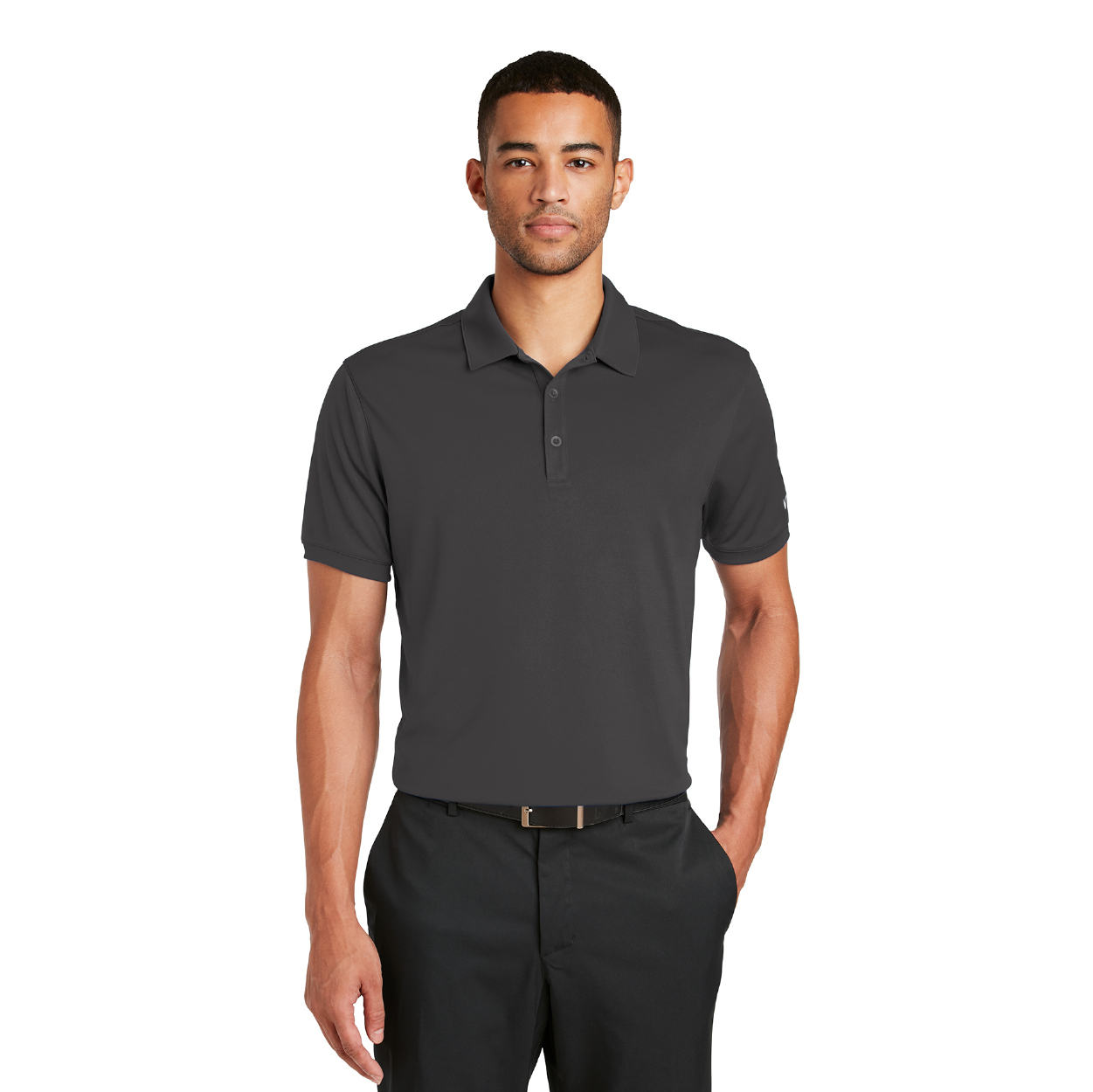 Nike Dri-FIT Players Modern Fit Embroidered Polo - Gym Blue