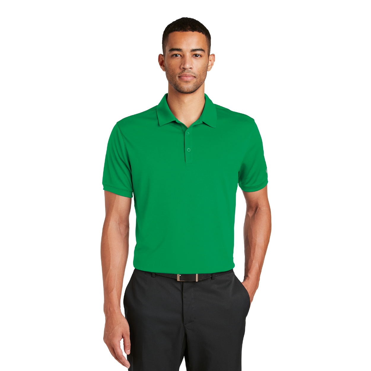 Nike Dri-FIT Players Modern Fit Embroidered Polo - White