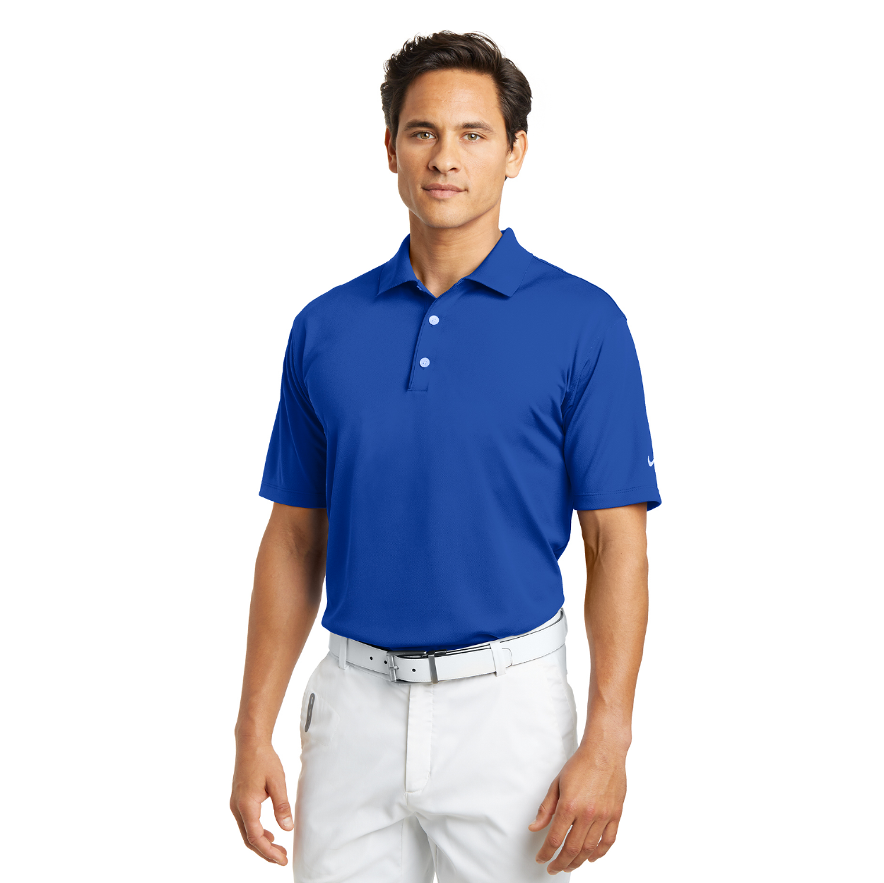 Nike Tech Basic Dri-FIT Embroidered Polo - Olive Khaki Brown