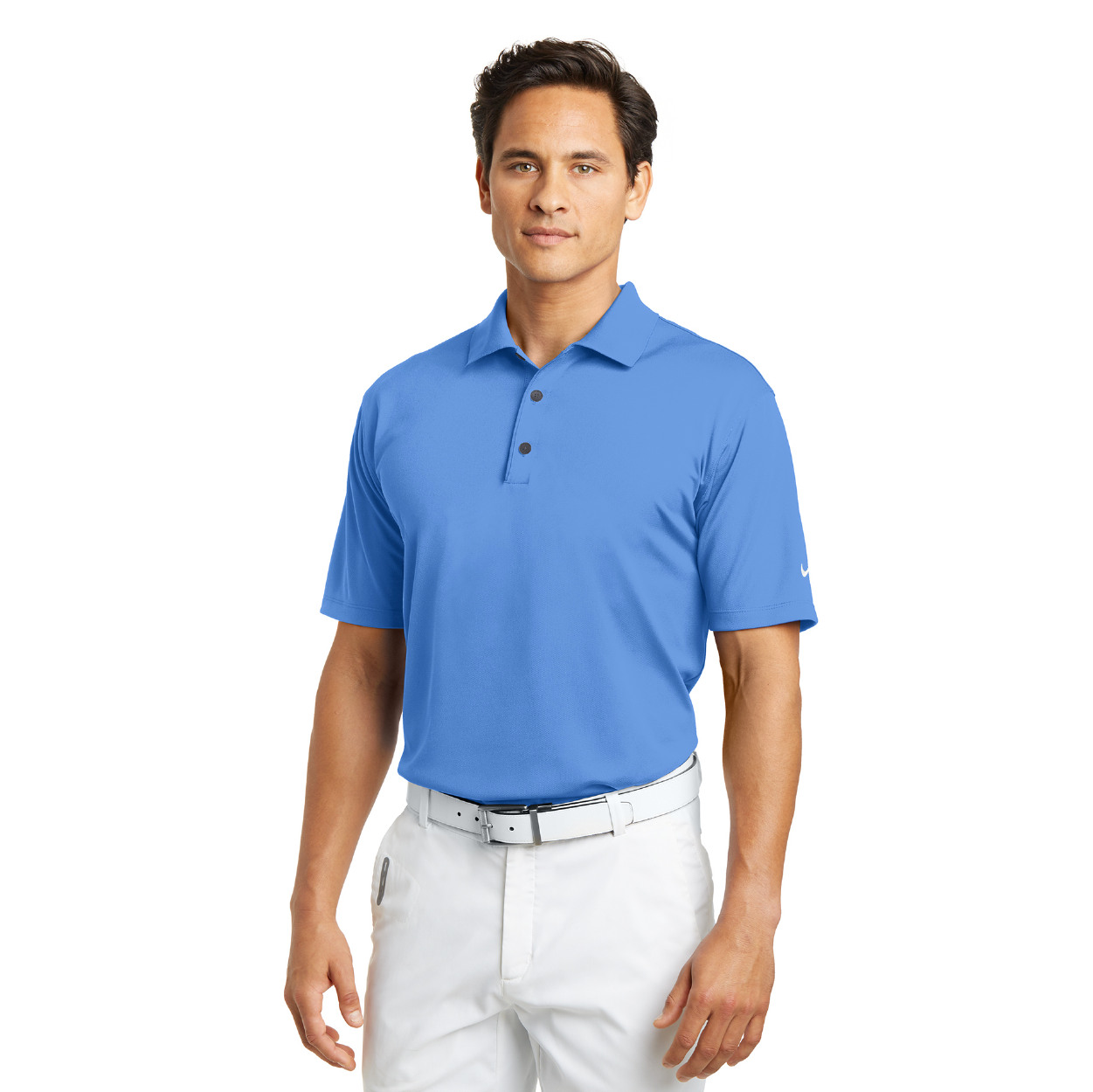 Nike Tech Basic Dri-FIT Embroidered Polo - Pro Red