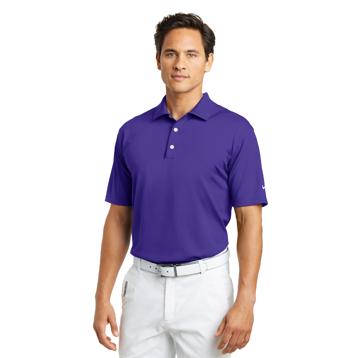 Nike Tech Basic Dri-FIT Embroidered Polo - Team Red