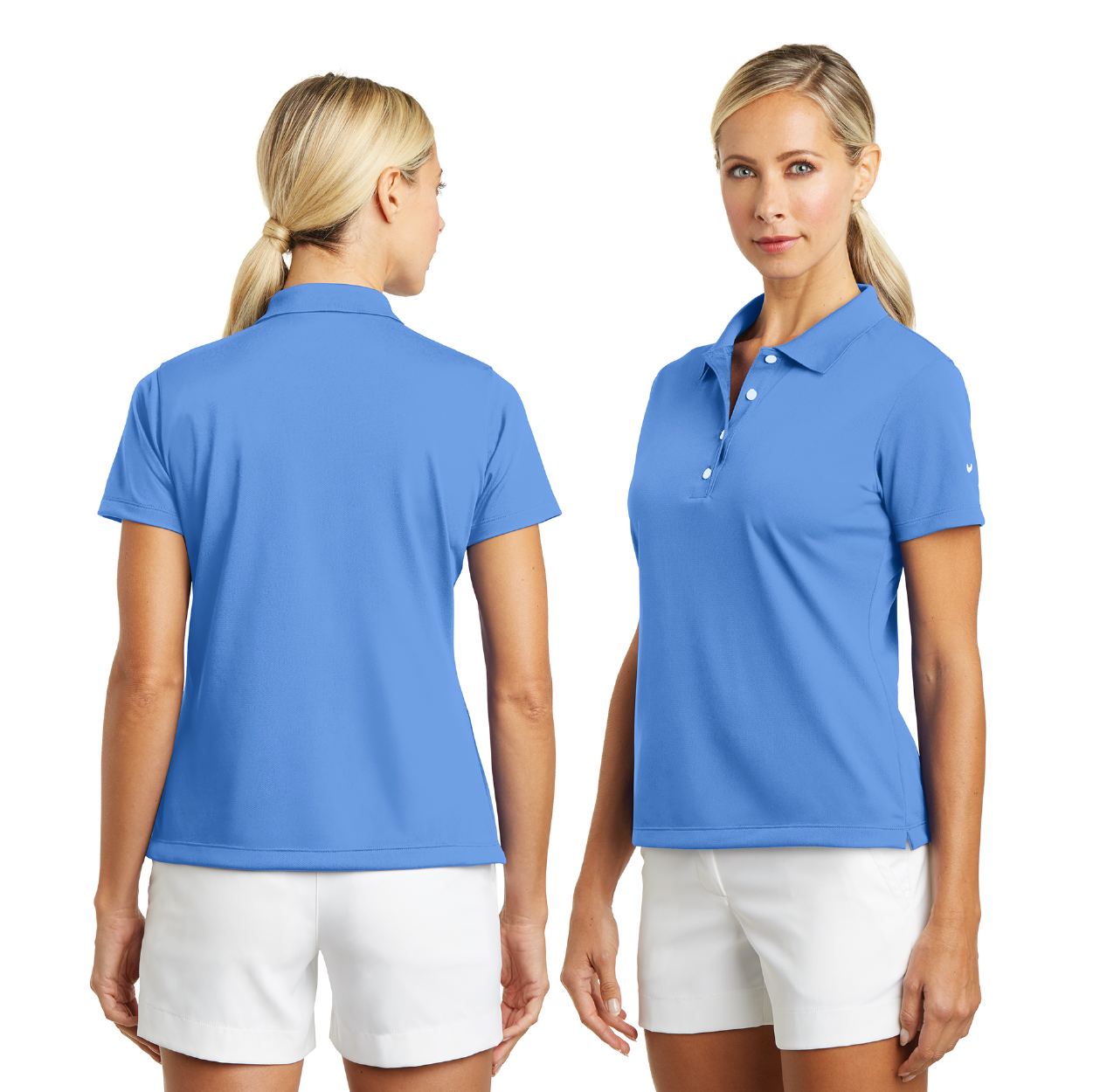Nike Women's Tech Basic Dri-FIT Embroidered Polo - Flamingo Pink