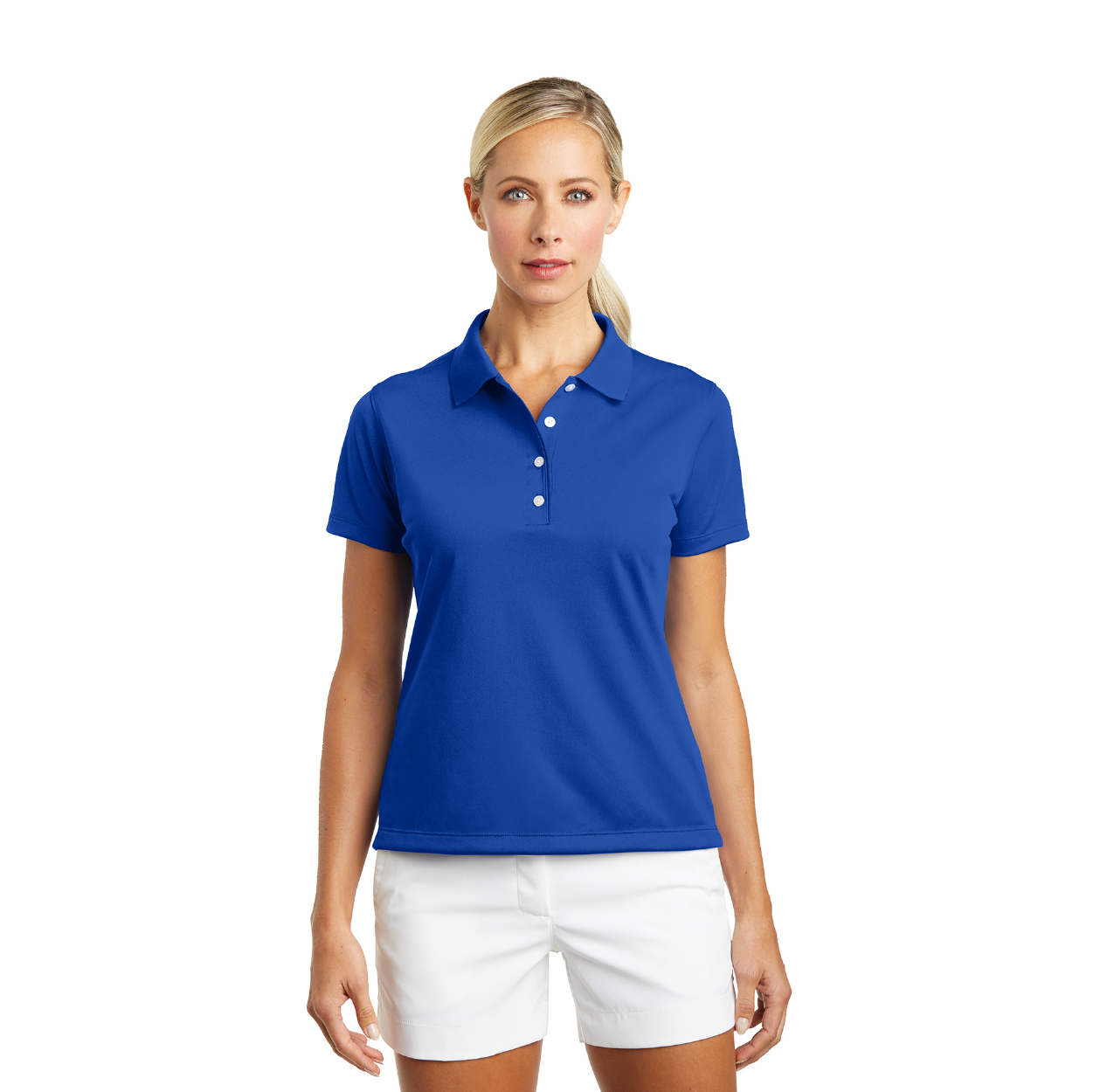 Nike Women's Tech Basic Dri-FIT Embroidered Polo - Lucky Green