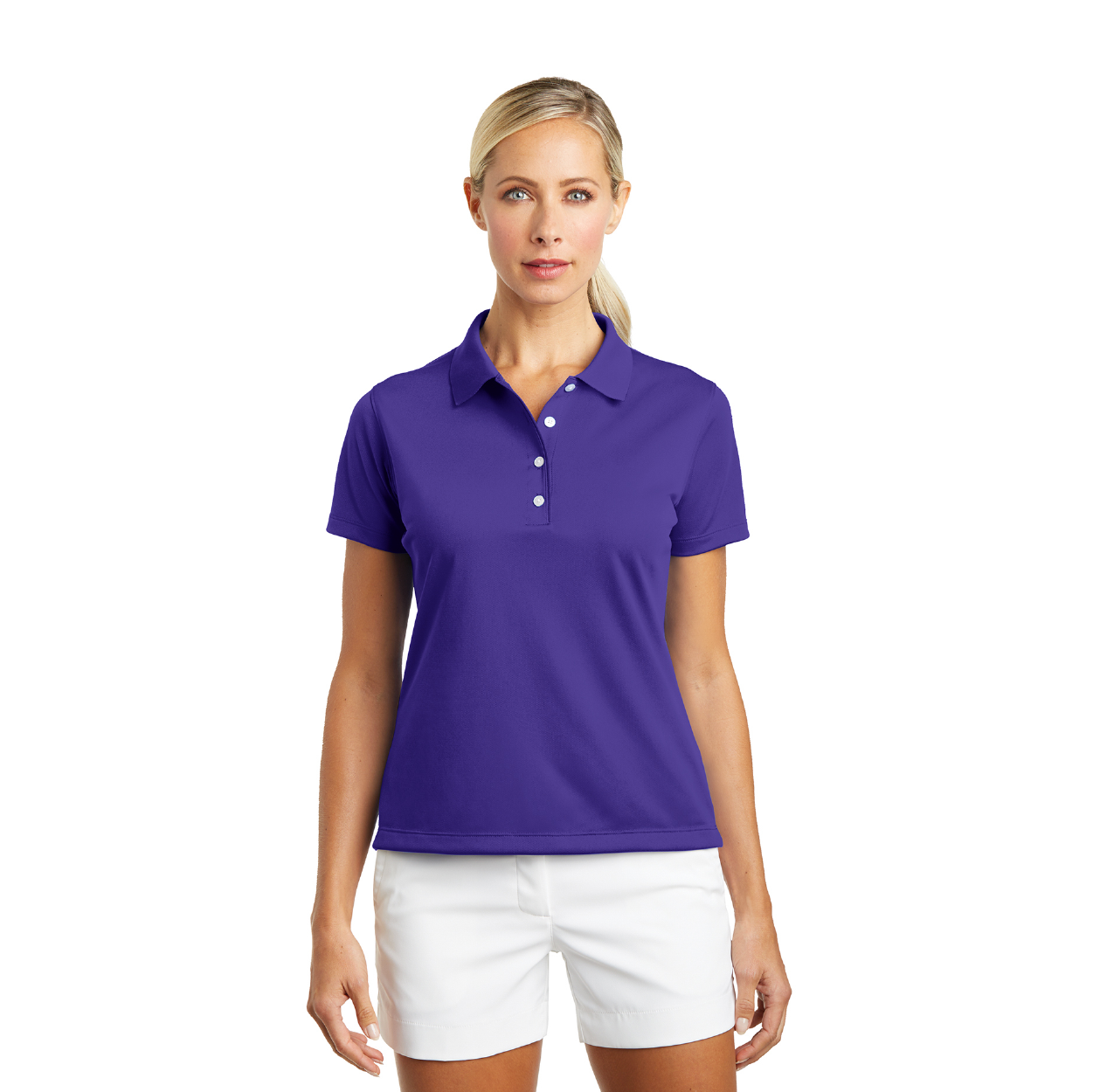 Nike Women's Tech Basic Dri-FIT Embroidered Polo - Pro Red