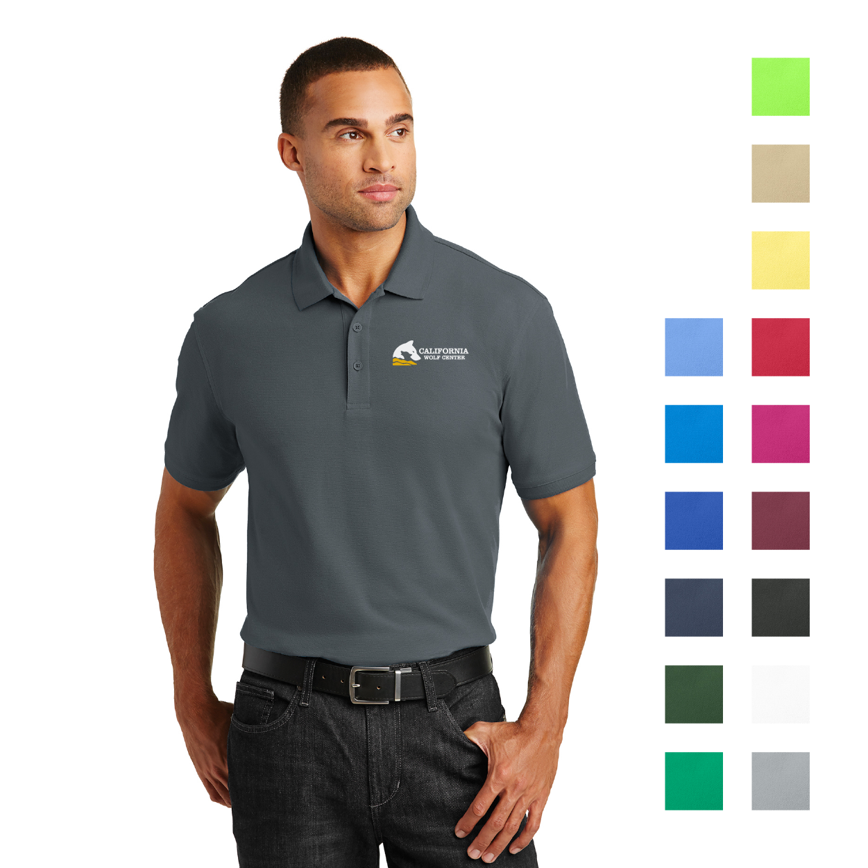 Port Authority Core Classic Pique Embroidered Polo - White
