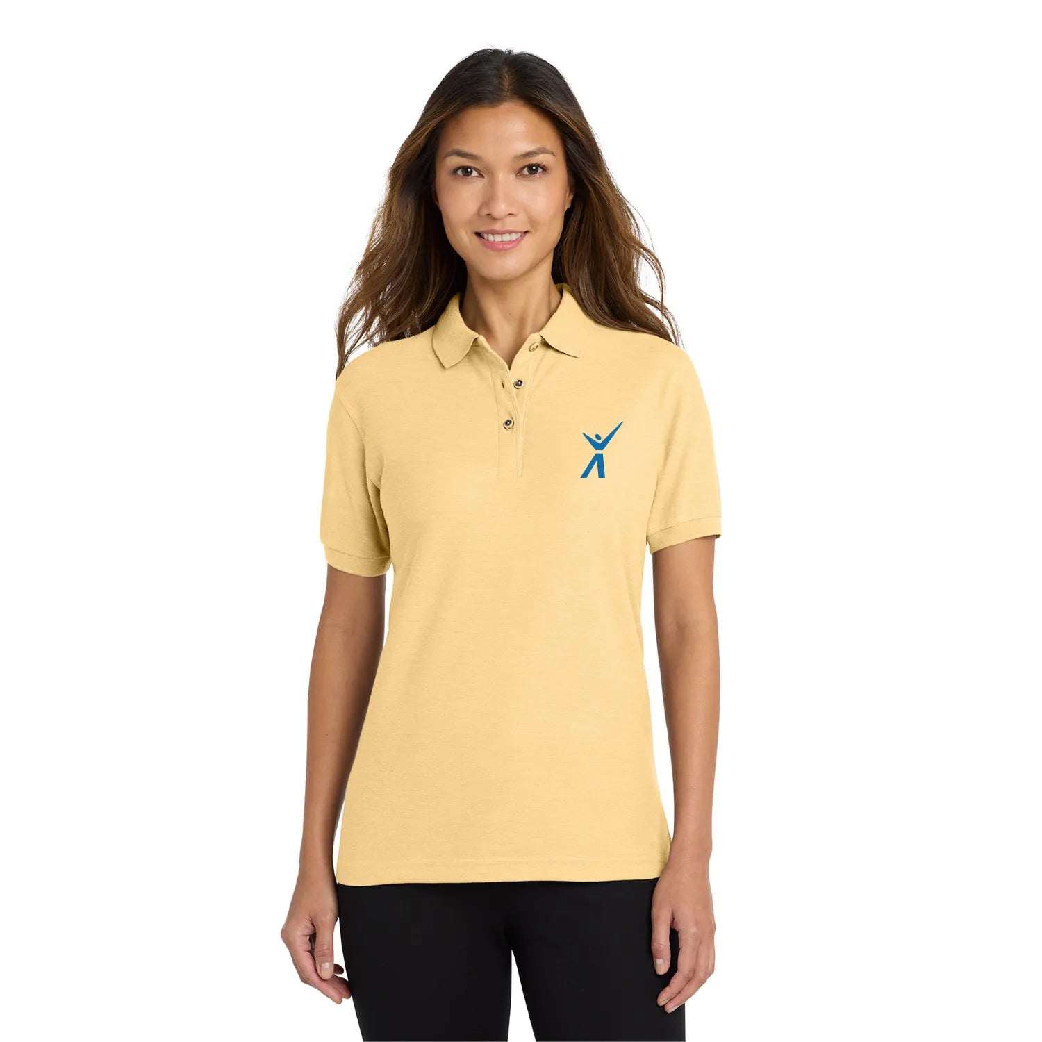 Port Authority Women's Silk Touch Embroidered Polo - Tropical Pink