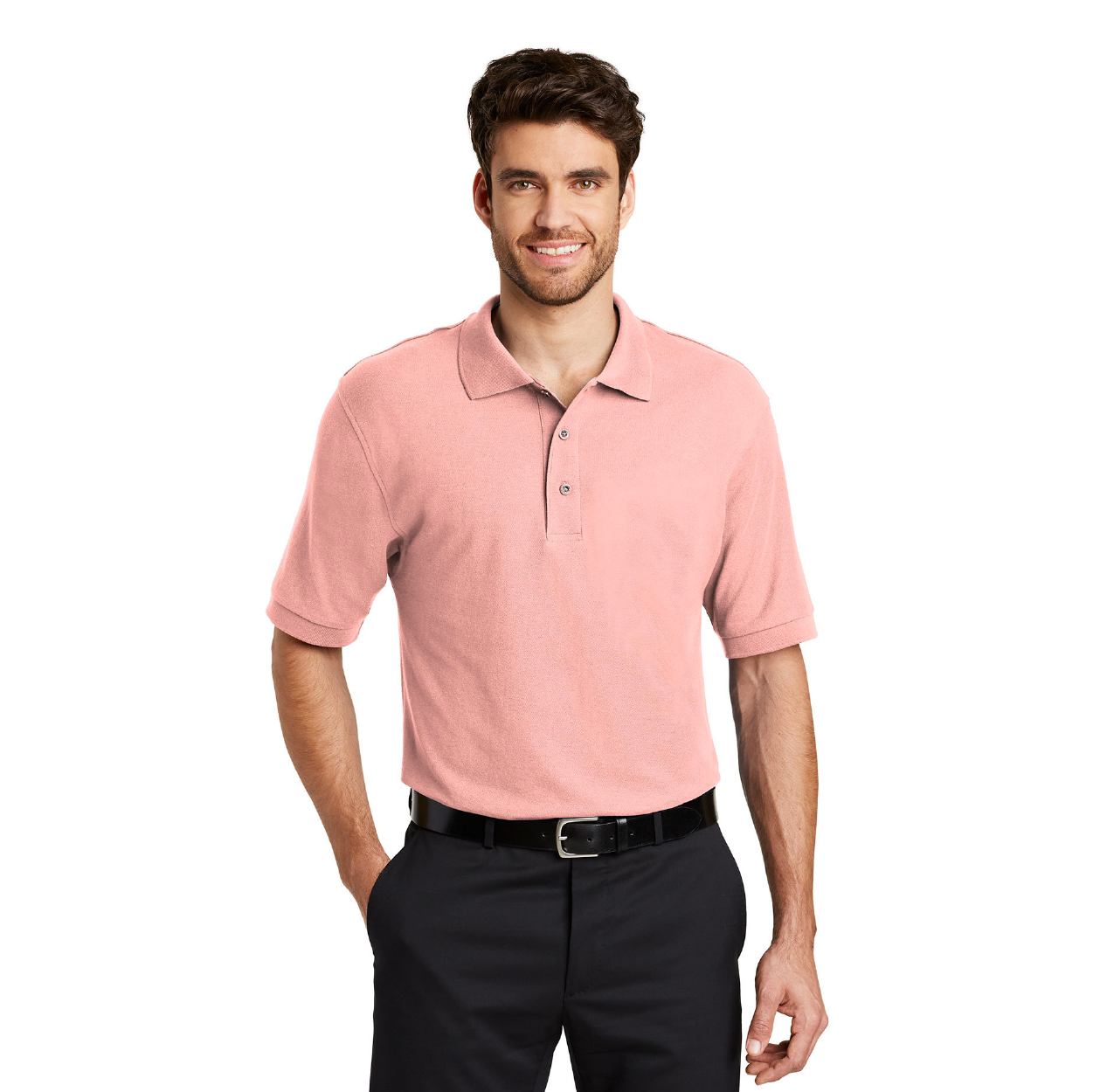 Port Authority Silk Touch Embroidered Polo - Dark Green (PMS 5467C)