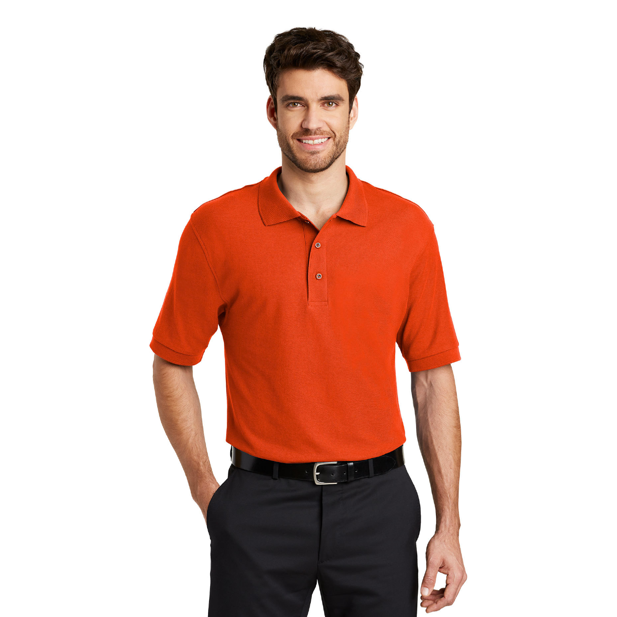 Port Authority Silk Touch Embroidered Polo - Deep Berry Purple (PMS 7650C)