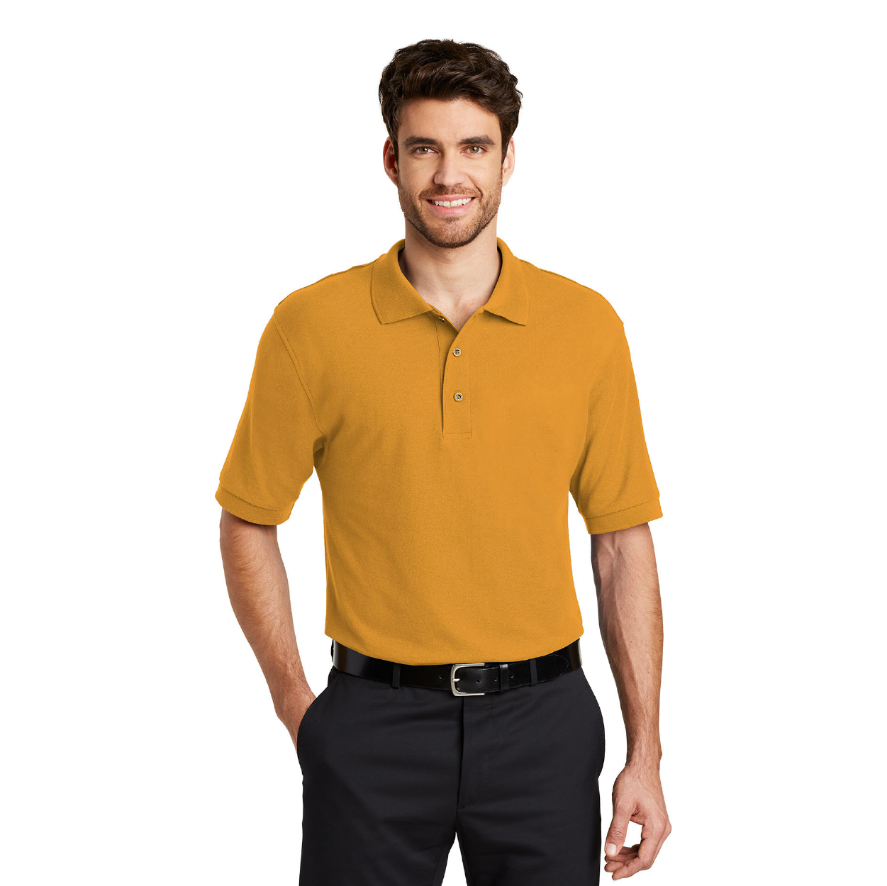 Port Authority Silk Touch Embroidered Polo - Maroon Red (PMS 504C)