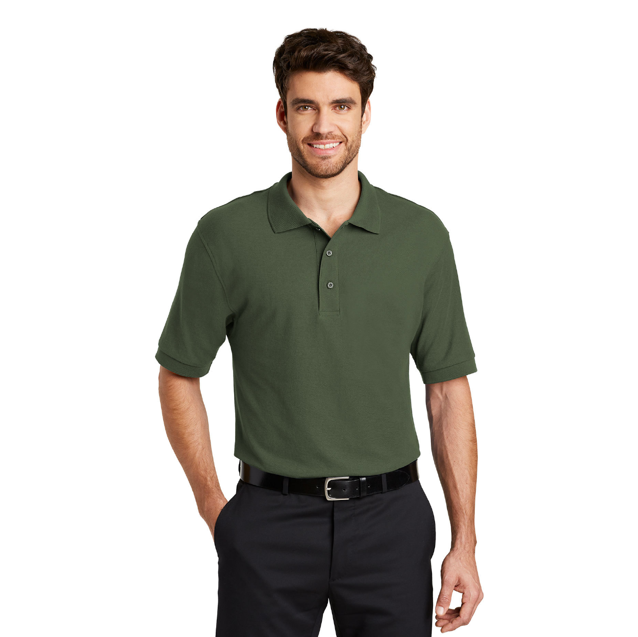 Port Authority Silk Touch Embroidered Polo - Orange (PMS 172C)