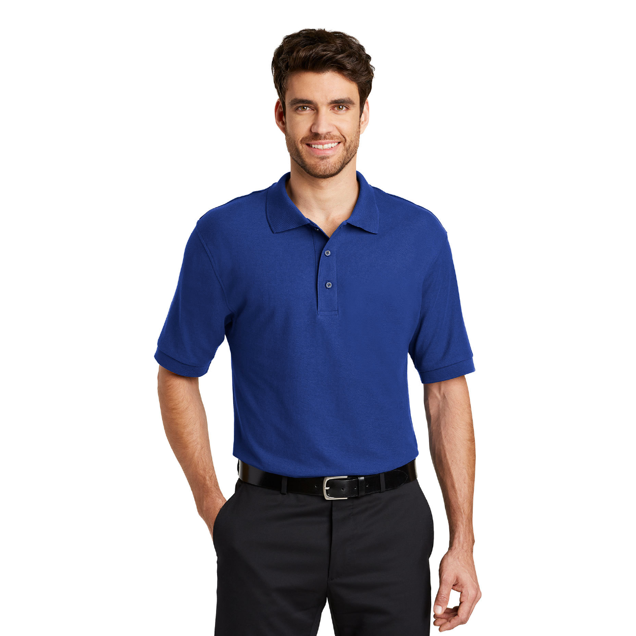 Port Authority Silk Touch Embroidered Polo - Tropical Pink (PMS 2452C)
