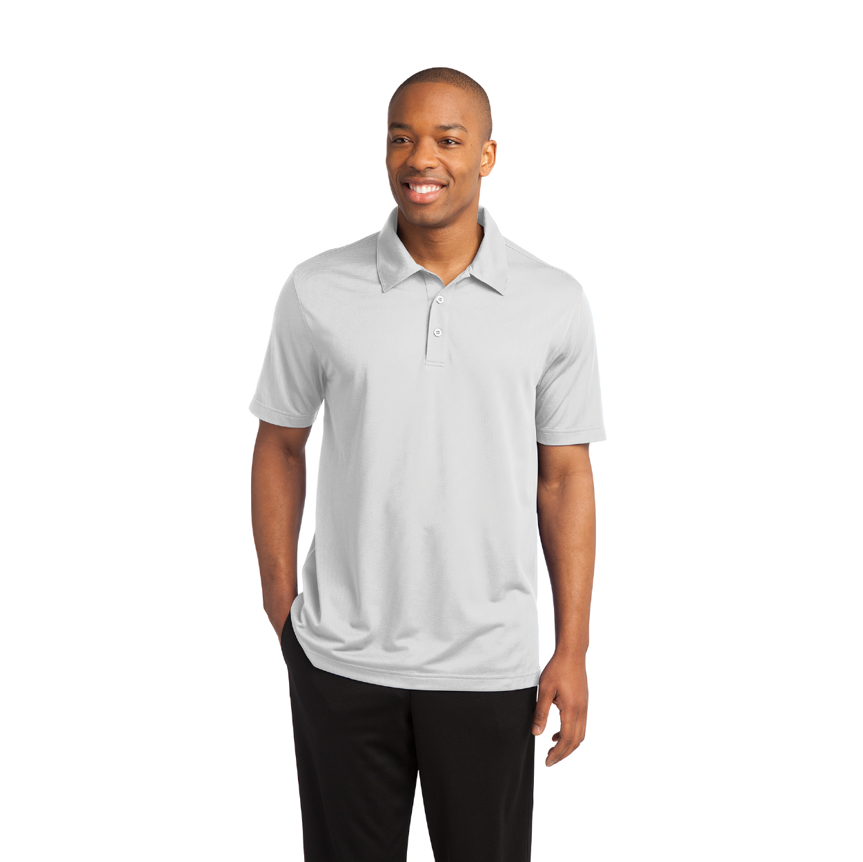 Sport-Tek PosiCharge Active Textured Embroidered Polo - Maroon Purple (PMS 504C)