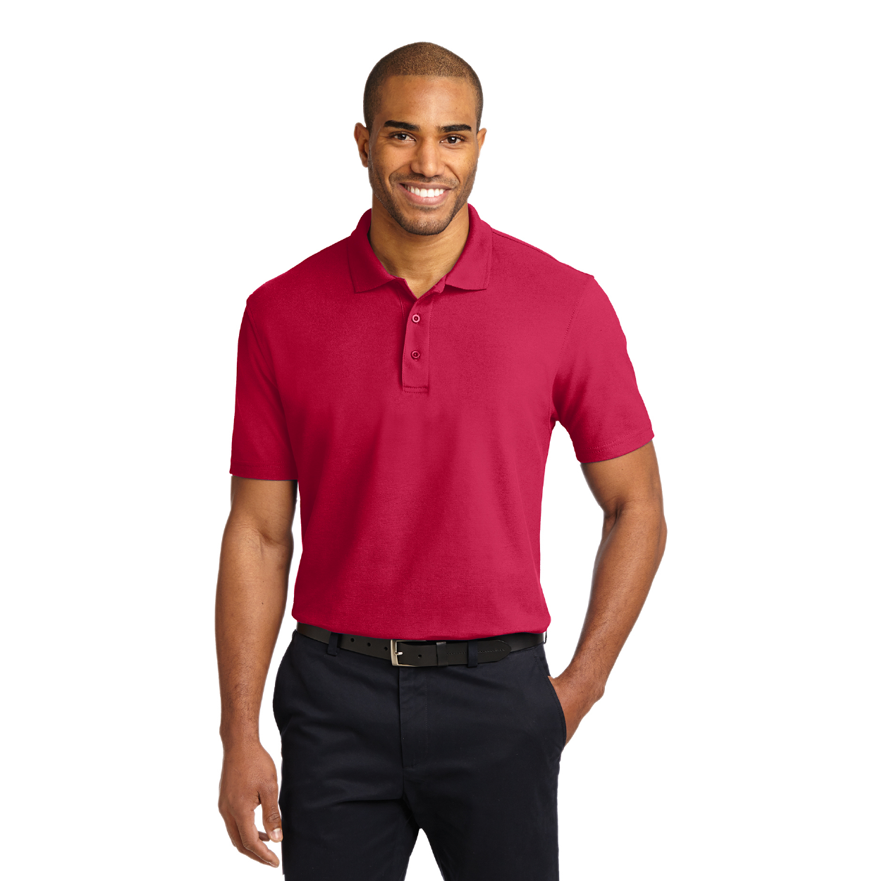 Port Authority Stain-Release Embroidered Polo - Steel Grey