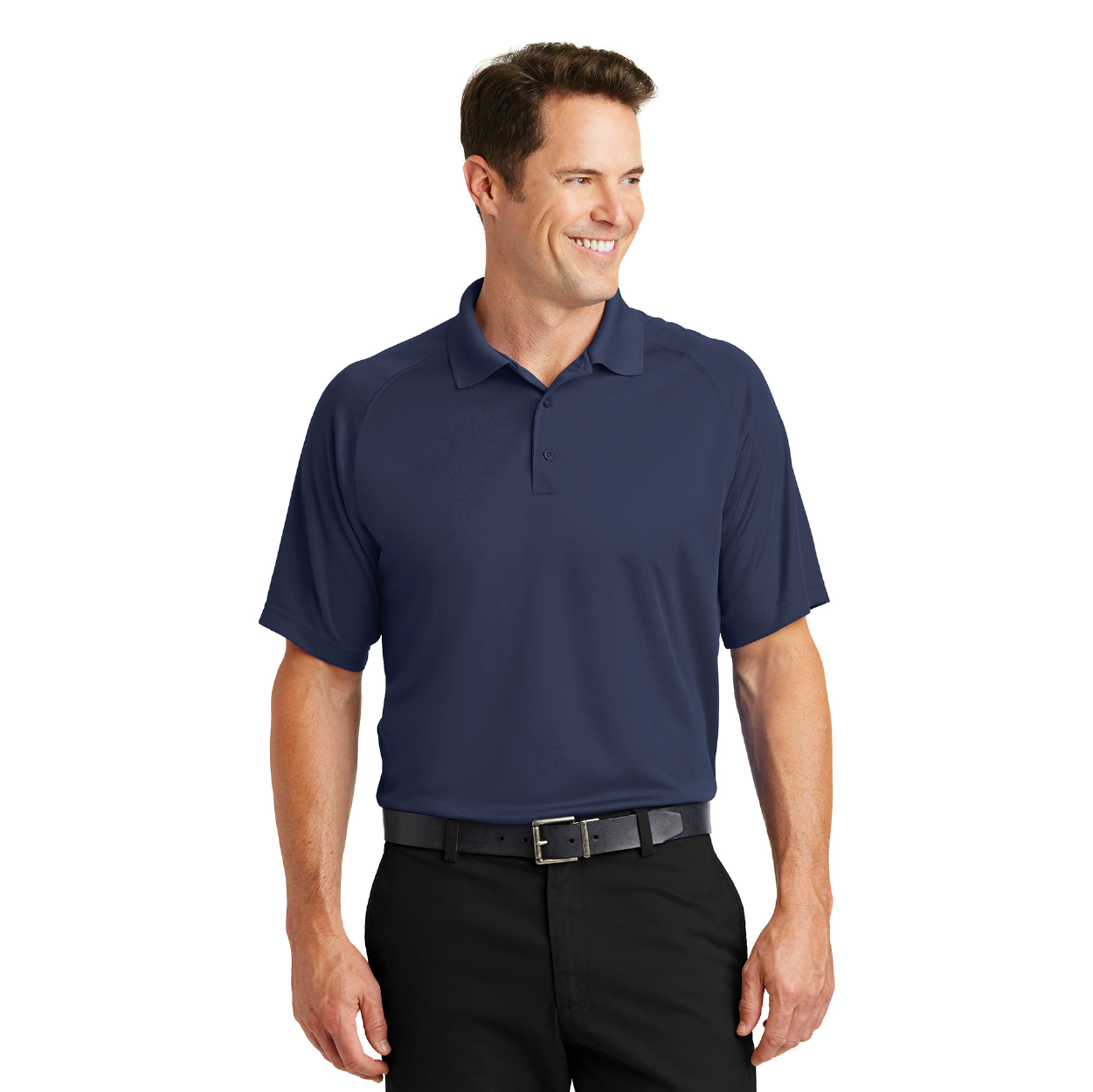 Sport-Tek Dry Zone Raglan Embroidered Polo - True Red