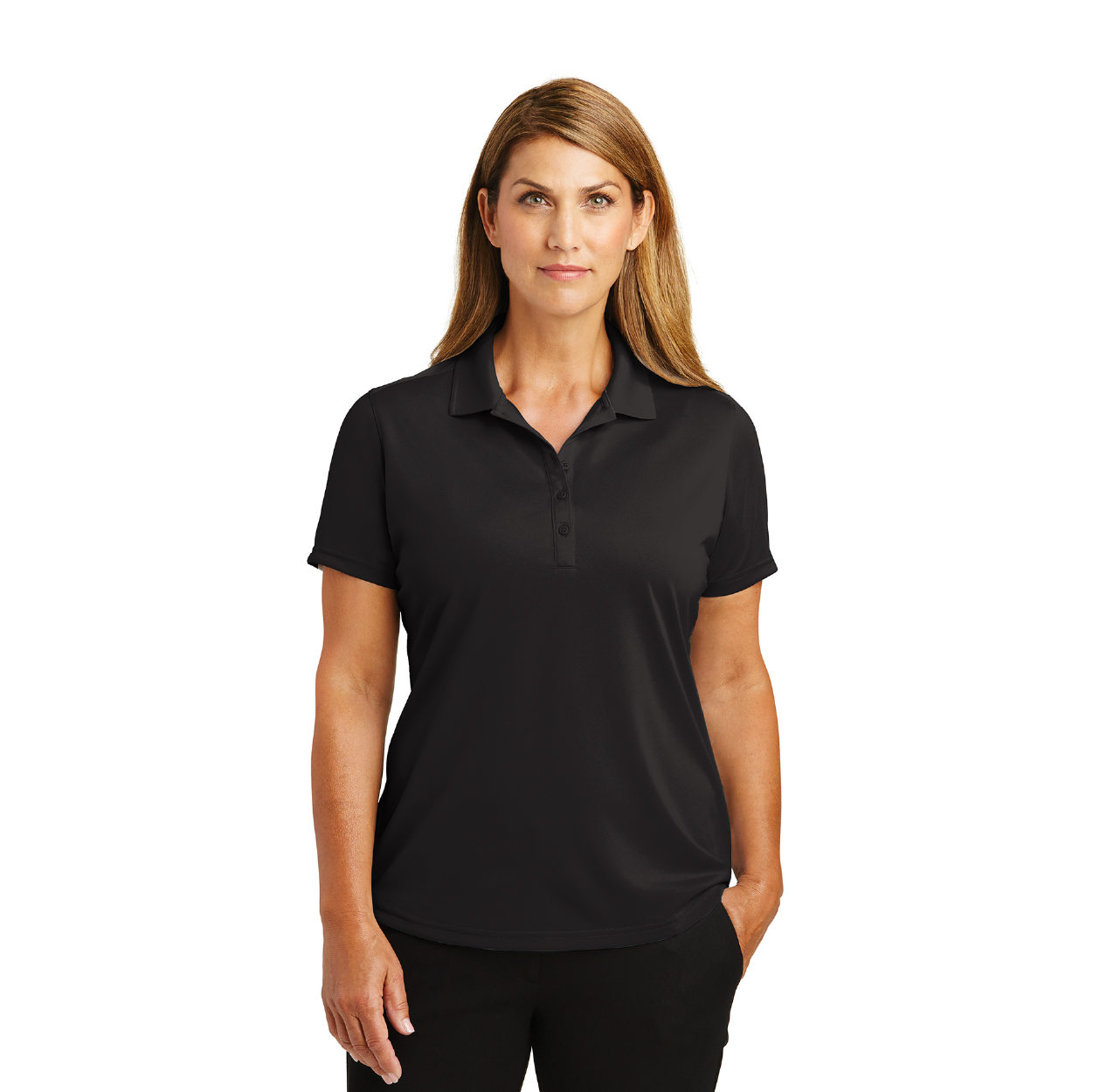 CornerStone Women's Select Lightweight Snag-Proof Embroidered Polo - Light Grey