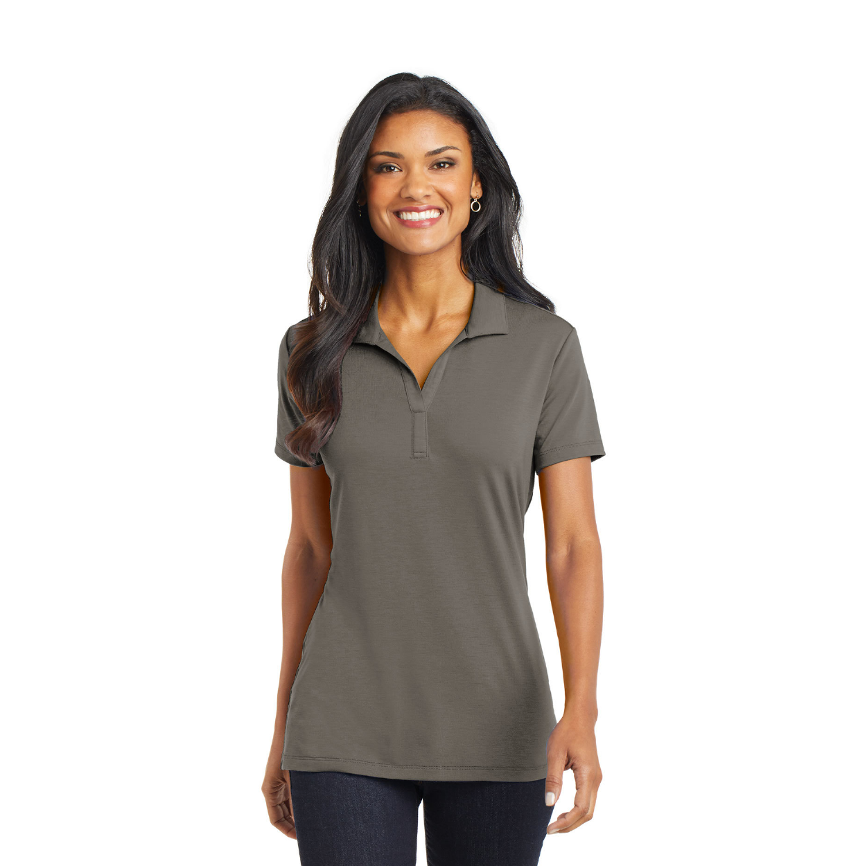 Port Authority Women's Cotton Touch Performance Embroidered Polo - Estate Blue
