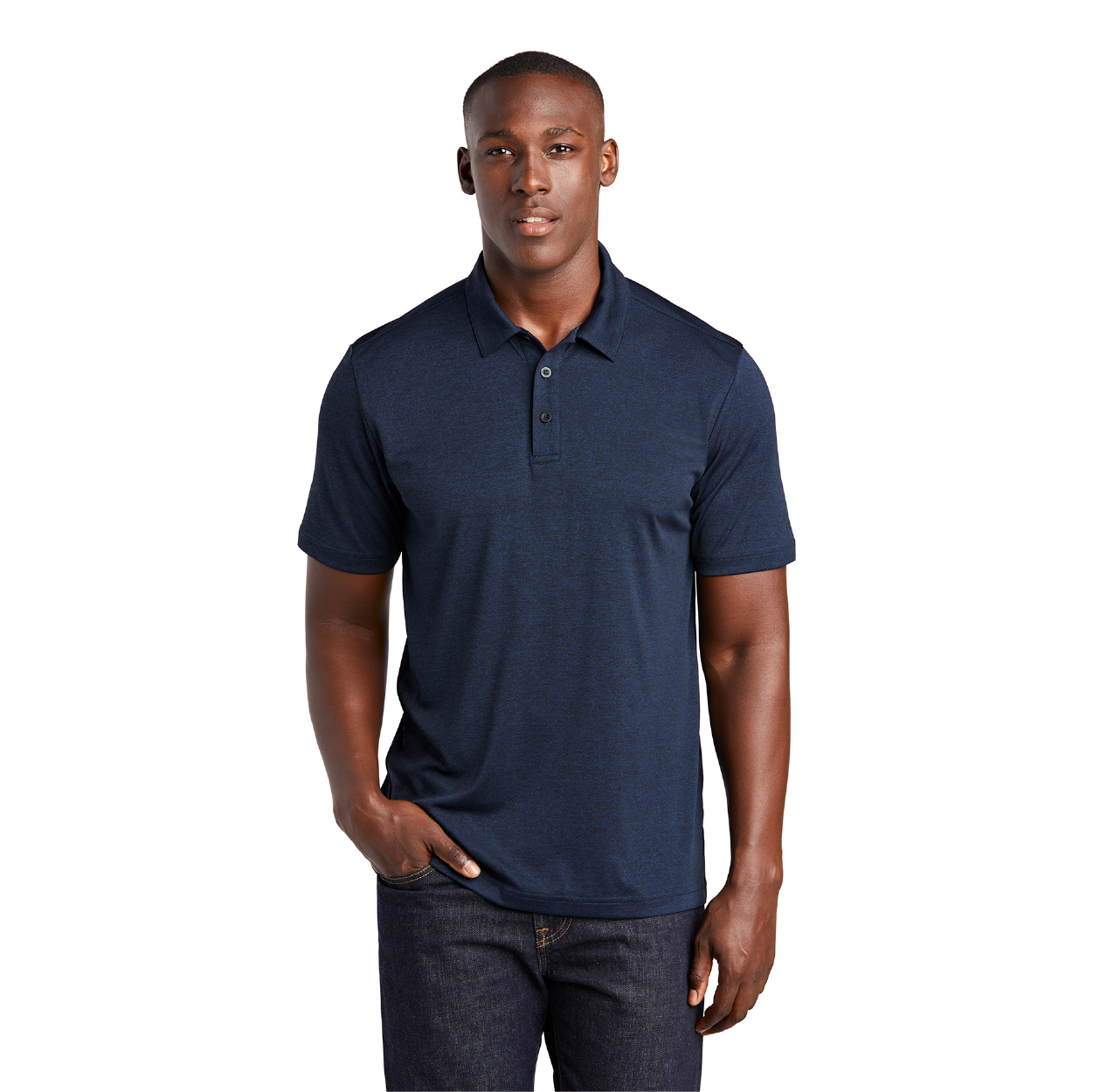 Sport-Tek Endeavor Embroidered Polo - Light Grey Heather