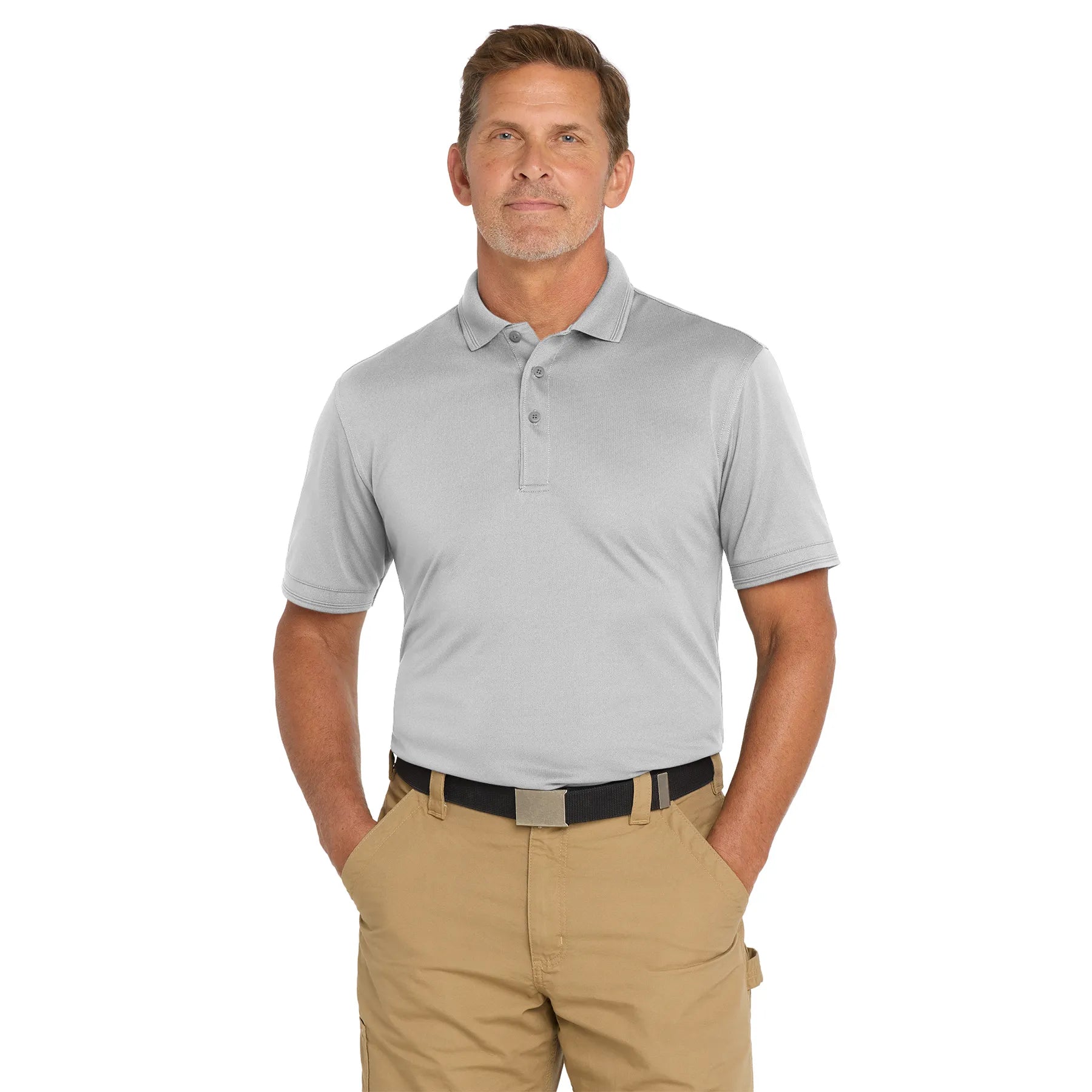 CornerStone Industrial Snag-Proof Pique Embroidered Polo - Navy Blue