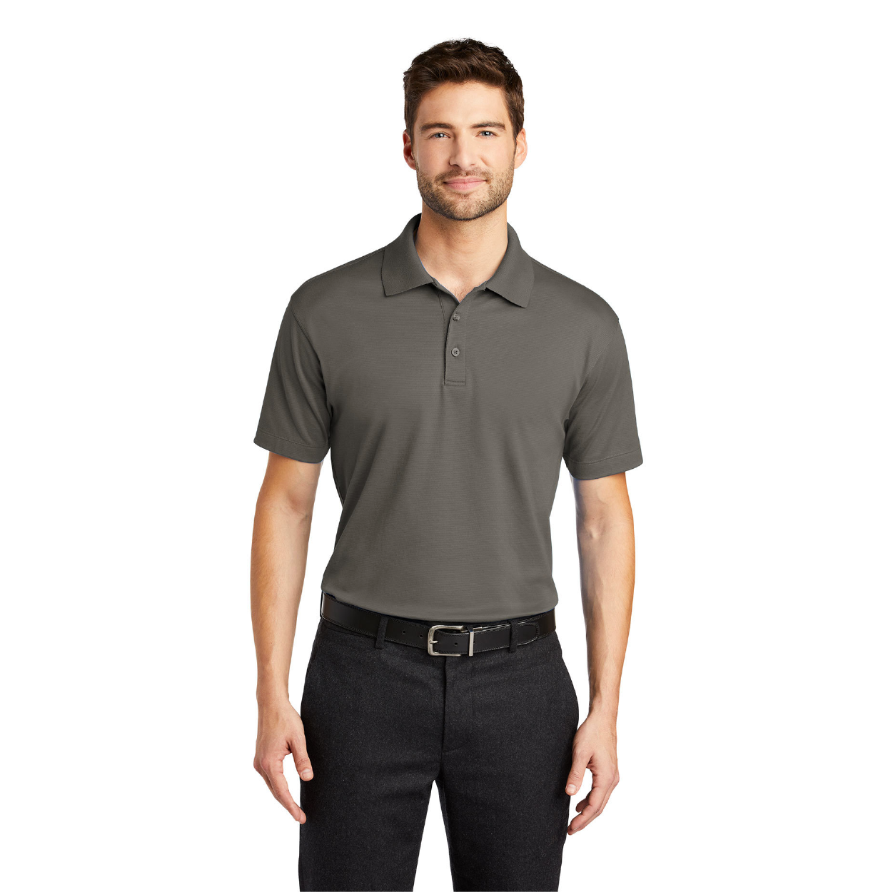 Port Authority Rapid Dry Mesh Embroidered Polo - Grey Smoke