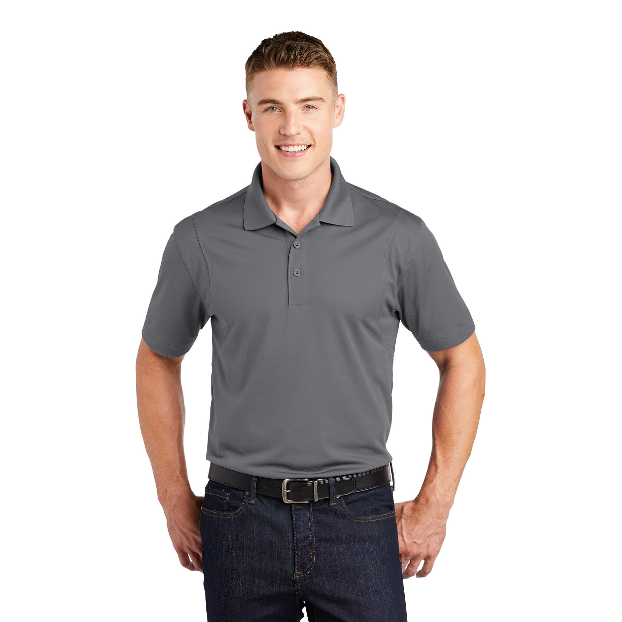 Sport-Tek Micropique Sport-Wick Embroidered Polo - Deep Orange